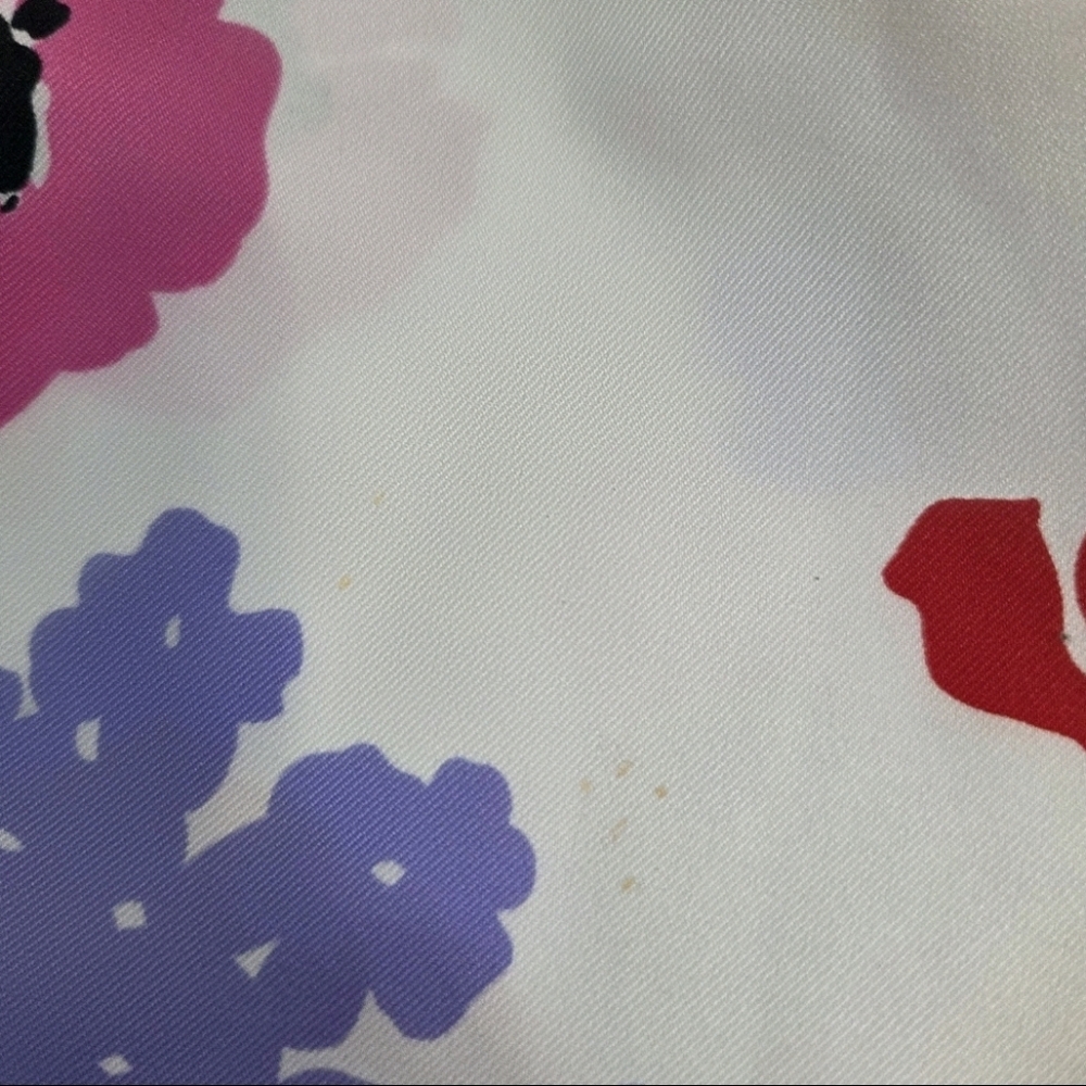 Victor Costa Vintage Floral Puff Petal Sleeve Dress Size 10 (Fits 4–6) Pink Bow - Picture 14 of 14